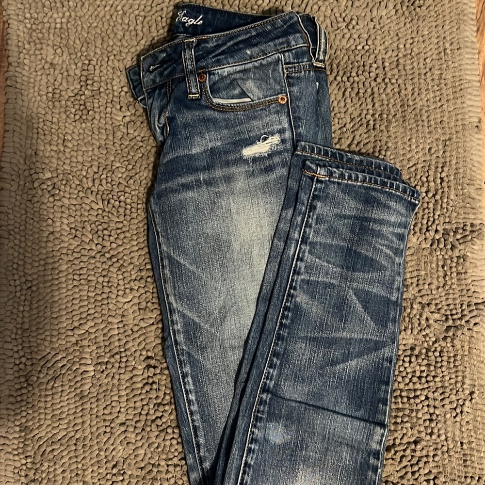 American eagle size 0 skinny straight leg jeans